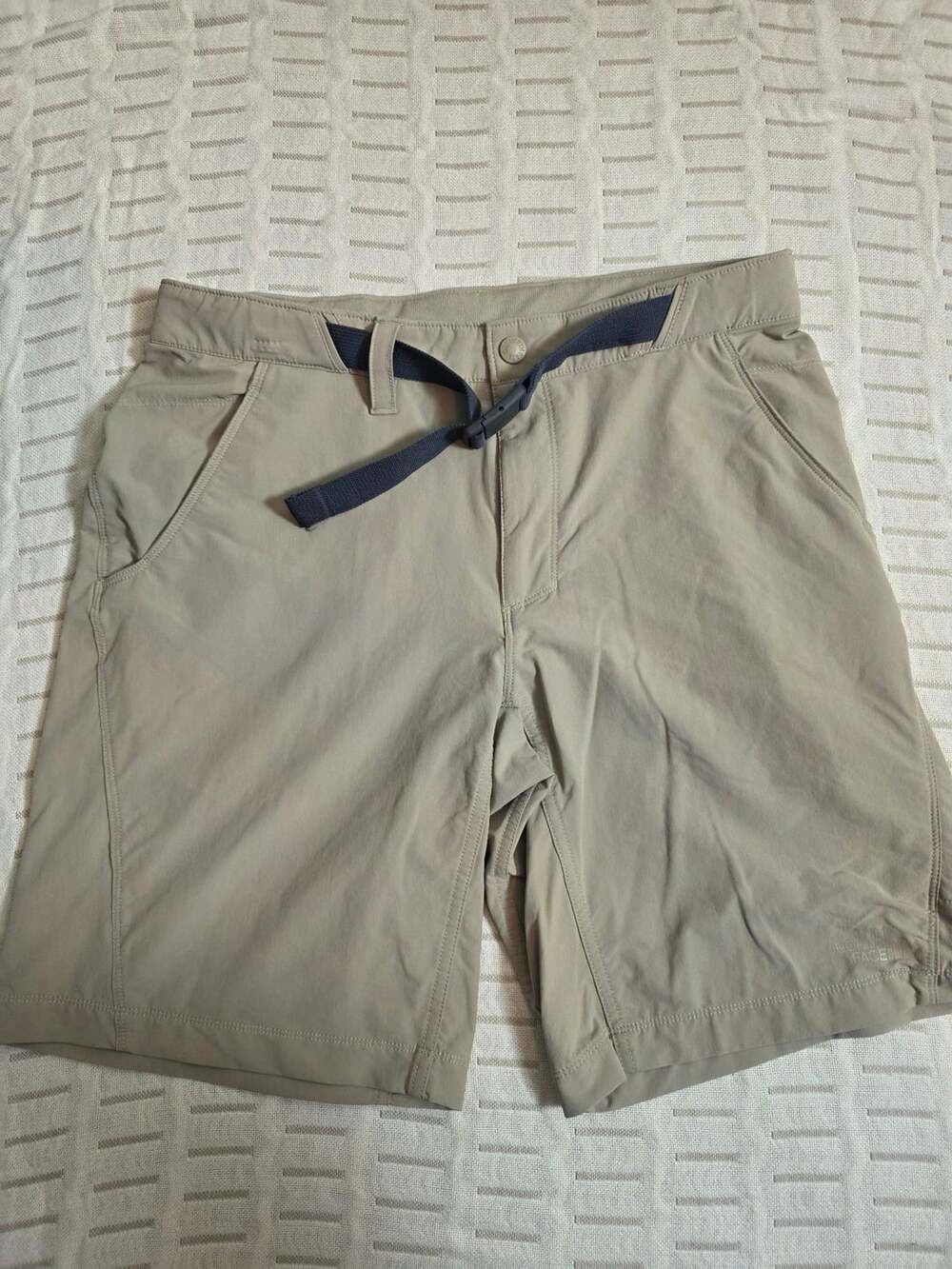 The North Face Belted Shorts Size 34 Beige Nylon Elastane